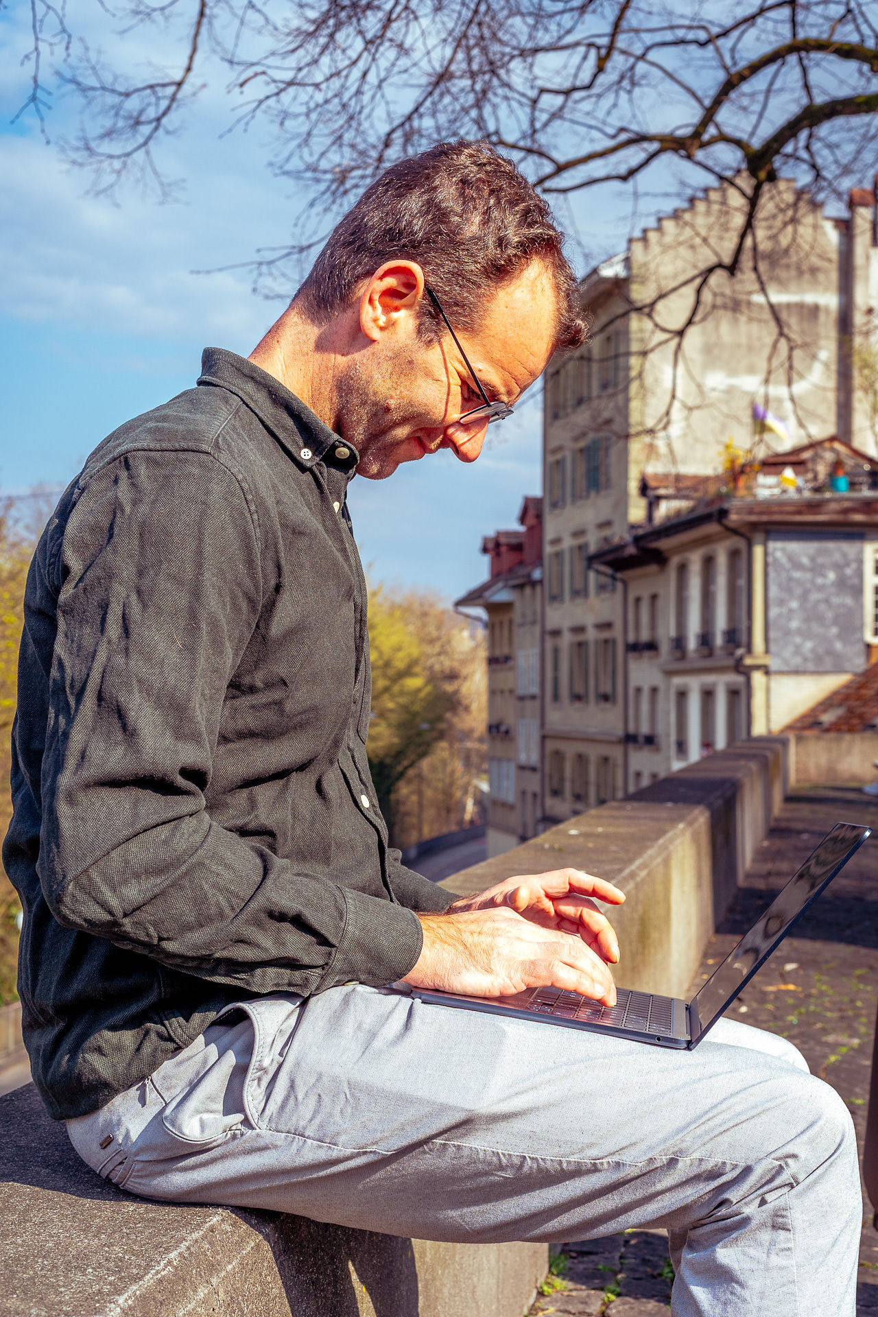 Tobias Michael Kurz bei der Arbeit
